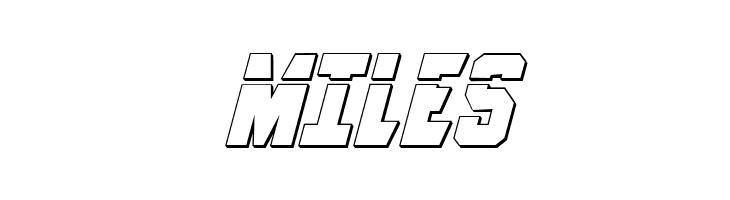 Anitlles Laser 3D Italic  Free Fonts Download