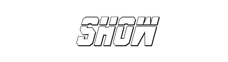 Anitlles Laser 3D Italic  Free Fonts Download