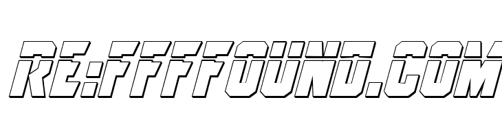 Anitlles Laser 3D Italic  Free Fonts Download