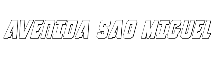 Anitlles 3D Italic  Free Fonts Download