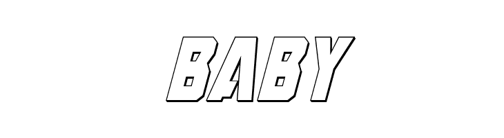 Anitlles 3D Italic  Free Fonts Download