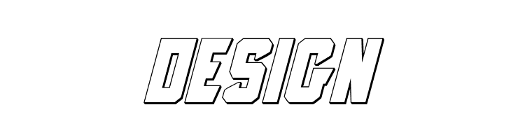 Anitlles 3D Italic  Free Fonts Download