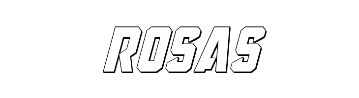 Anitlles 3D Italic  Free Fonts Download