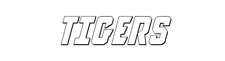 Anitlles 3D Italic  Free Fonts Download