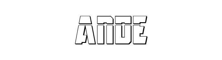 Anitlles Laser 3D  Free Fonts Download