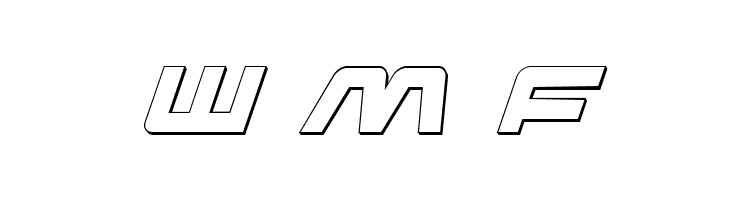 Pulse Rifle 3D Italic  Free Fonts Download