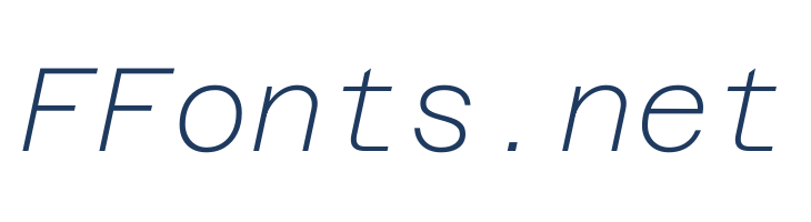 Azeret Mono Thin Italic font — Lorem ipsum body text preview