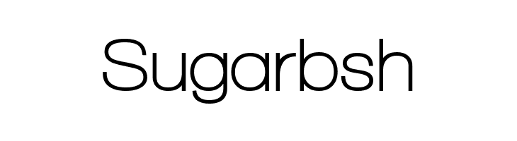 Sugarbsh Walkway Bold Font