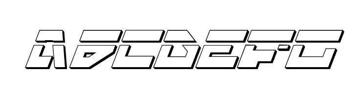 Trajia Laser Italic 3D  Free Fonts Download