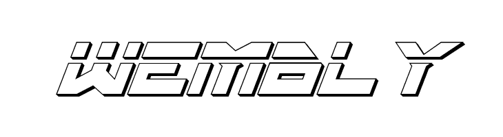 Trajia Laser Italic 3D  Free Fonts Download