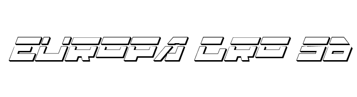 Trajia Laser Italic 3D  Free Fonts Download