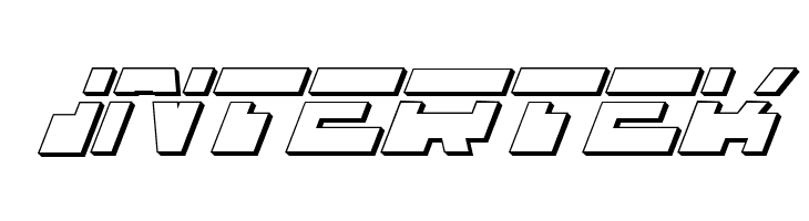 Trajia Laser Italic 3D  Free Fonts Download