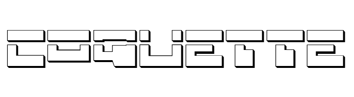 Trajia Laser 3D  Free Fonts Download