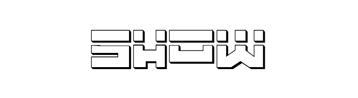 Trajia Laser 3D  Free Fonts Download