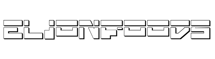 Trajia Laser 3D  Free Fonts Download