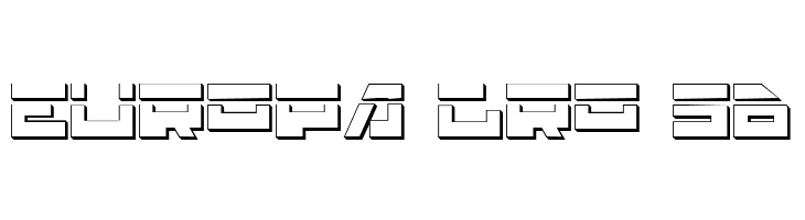 Trajia Laser 3D  Free Fonts Download