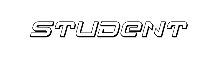 4114 Blaster 3D Italic  Free Fonts Download