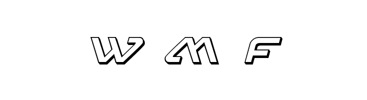 4114 Blaster 3D Italic  Free Fonts Download