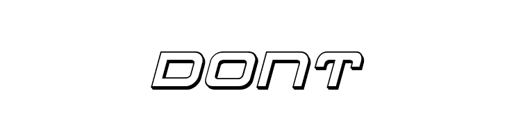 4114 Blaster 3D Italic  Free Fonts Download