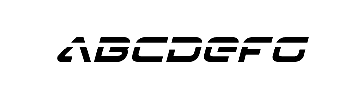 4114 Blaster Laser Italic  Free Fonts Download