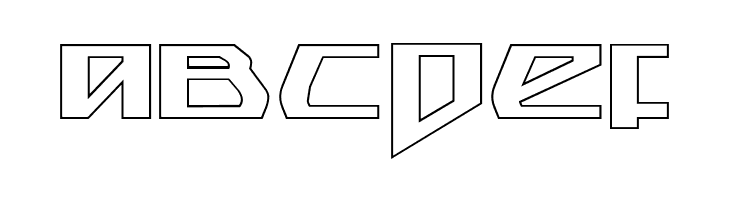 Snubfighter Outline  Free Fonts Download