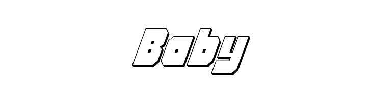 Alpha Taurus 3D Italic  Free Fonts Download