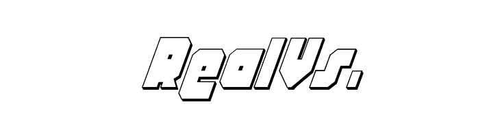 Alpha Taurus 3D Italic  Free Fonts Download