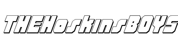 Alpha Taurus 3D Italic  Free Fonts Download