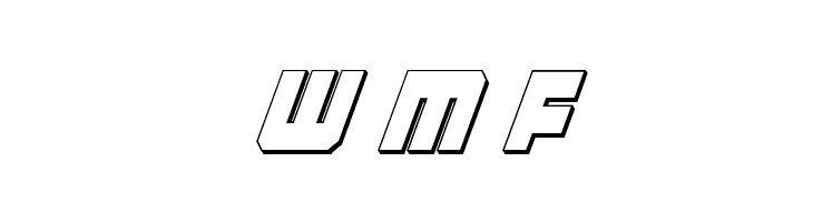 Alpha Taurus 3D Italic  Free Fonts Download