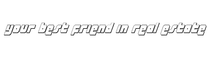 Alpha Taurus 3D Italic  Free Fonts Download