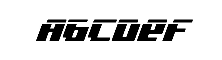 bad robot italic laser  Free Fonts Download