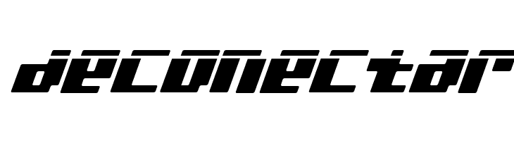 bad robot italic laser  Free Fonts Download