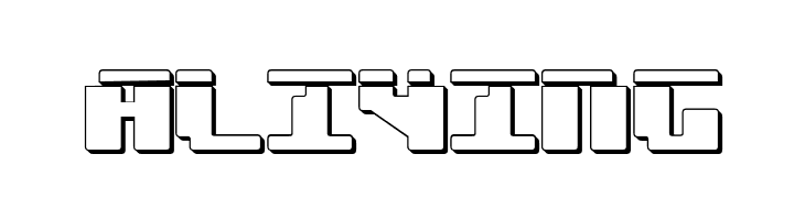 bad robot laser 3d  Free Fonts Download