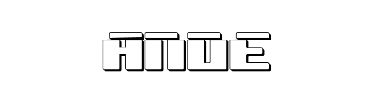 bad robot laser 3d  Free Fonts Download