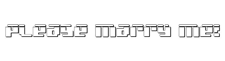 bad robot laser 3d  Free Fonts Download