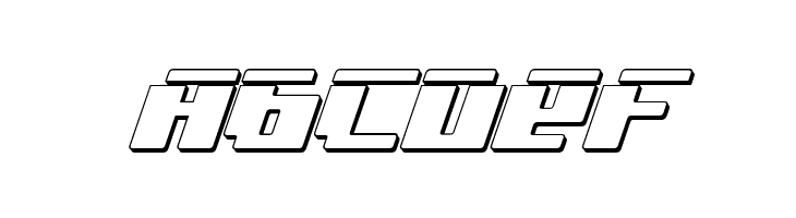 bad robot ital3dl  Free Fonts Download