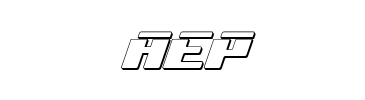 bad robot ital3dl  Free Fonts Download