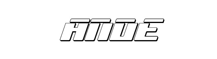 bad robot ital3dl  Free Fonts Download