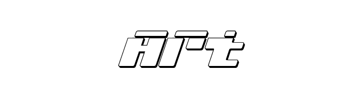 bad robot ital3dl  Free Fonts Download