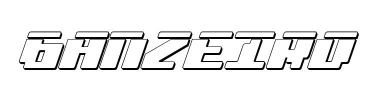 bad robot ital3dl  Free Fonts Download