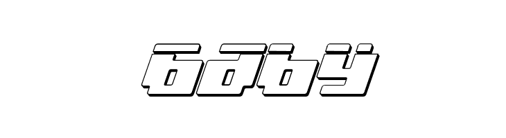 bad robot ital3dl  Free Fonts Download