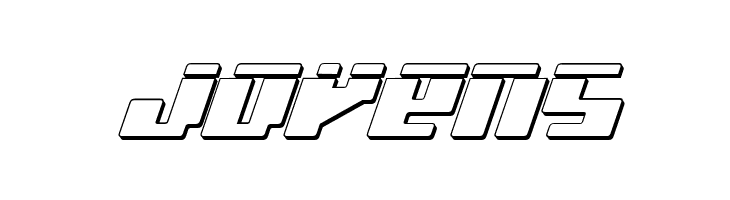 bad robot ital3dl  Free Fonts Download