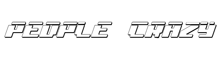 bad robot ital3dl  Free Fonts Download