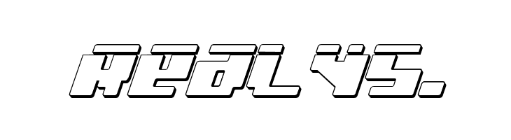 bad robot ital3dl  Free Fonts Download
