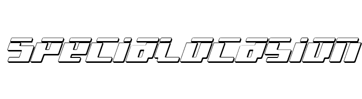 bad robot ital3dl  Free Fonts Download