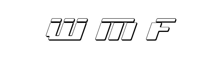 bad robot ital3dl  Free Fonts Download