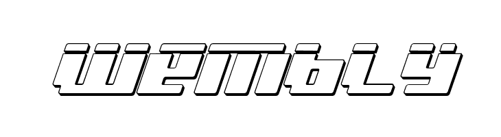 bad robot ital3dl  Free Fonts Download