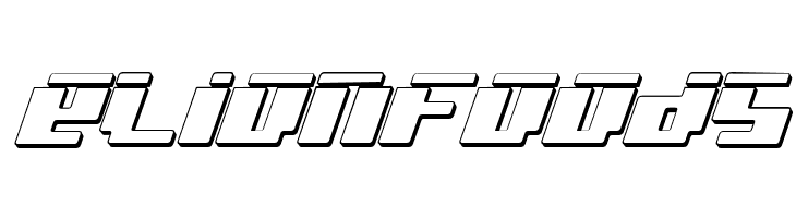bad robot ital3dl  Free Fonts Download