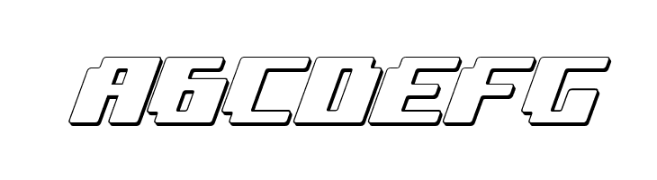 bad robot 3d italic  Free Fonts Download