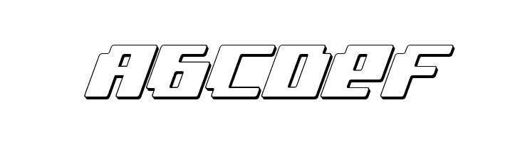 bad robot 3d italic  Free Fonts Download